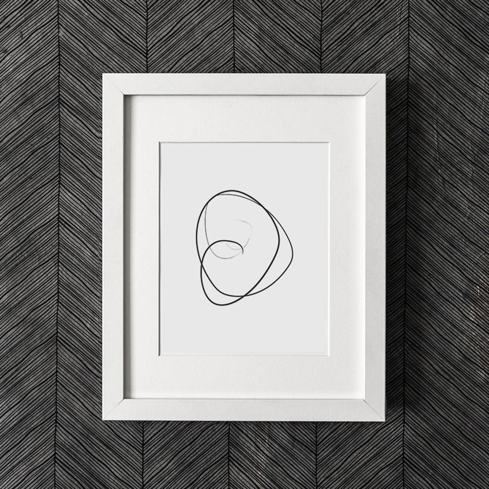 Black and White Minimalist Line Drawing Minimalist Poster | Etsy
