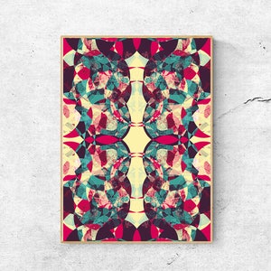 Abstract Art Print: Modern Colorful Wall Decor (Digital Download)