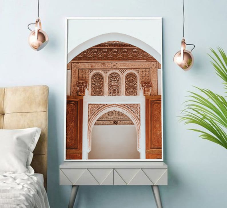 Moroccan Wall Art Printable Digital Download Boho Decor Etsy