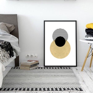 Scandinavian wall art printable, Wall Decor Digital Print, Geometric Wall Art, Downloadable Prints, Modern Home Decor, Wall Art Prints image 6