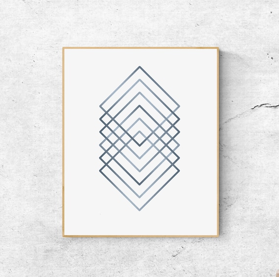 Navy Blue Wall Art Prints Printable Wall Art Modern Wall | Etsy