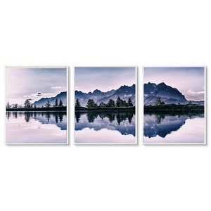Scandinavian Mountain Photography Print Set: Modern Nature Art (Digital Download)