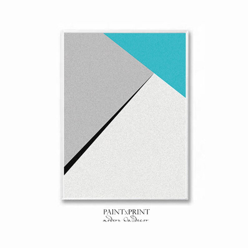 Picture of Geometric Wall Art Prints Large Abstract Art Print - Etsy