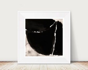 Abstract Black and White Art Print: Modern Wall Decor (Digital Download)