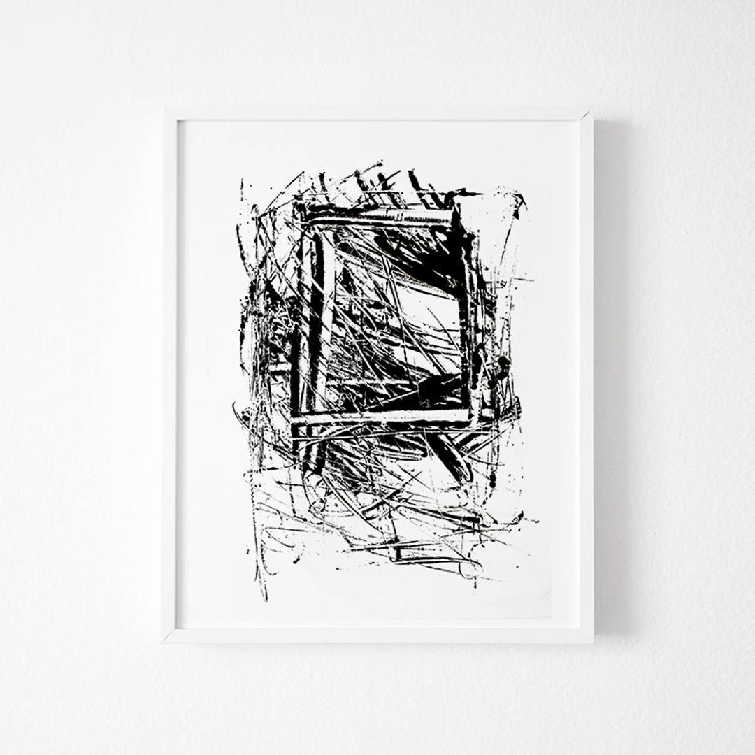 Abstract Wall Art, Large Abstract Art, Black and White Art Prints