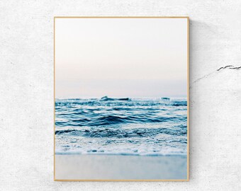 Ocean Waves Photography Print: Coastal Wall Art (Digital Download)