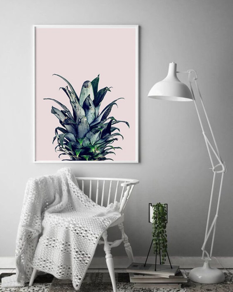 Pineapple Decor Wall Decor Minimalist Wall Art Bedroom Wall Etsy
