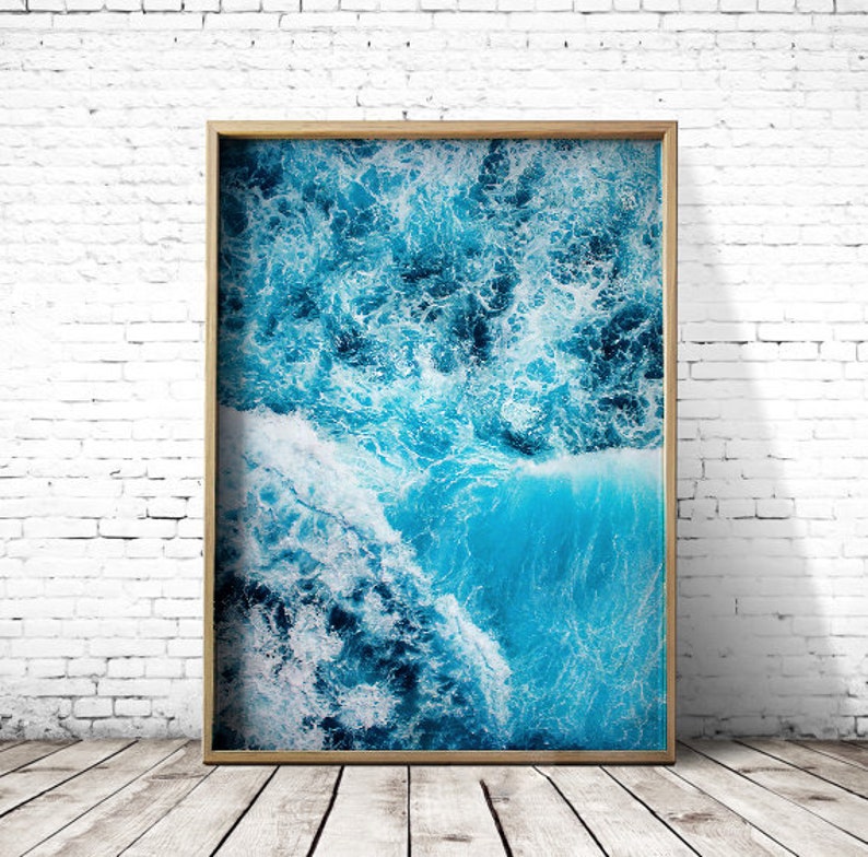Ocean Waves Art Print: Sea Photography Poster (Digital Download) image 3