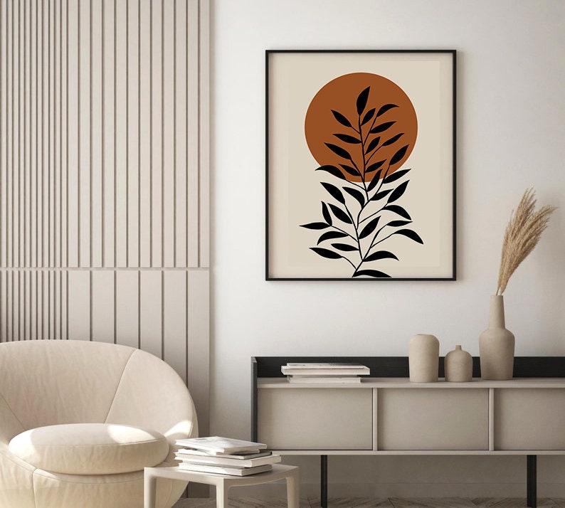 Mid Century Modern Terracotta Prints, Gallery Wall Set of 3 Art - Etsy
