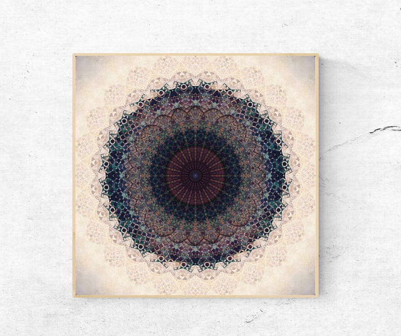 Mandala wall art Wall art prints Mandala art Large wall Etsy