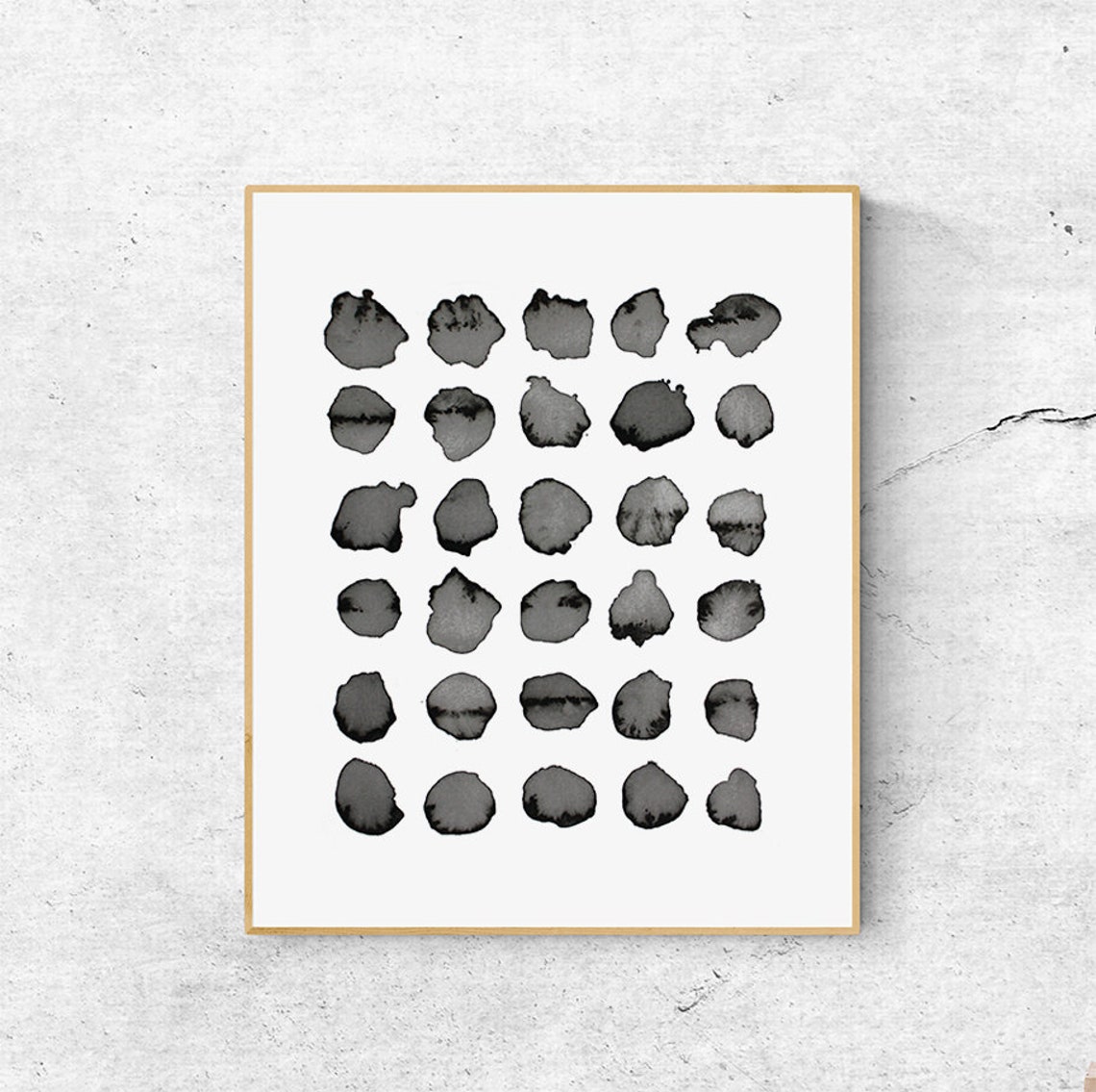 Black And White Watercolor Painting Watercolor Print | Etsy