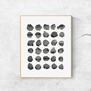 Black And White Watercolor Painting, Watercolor Print, Abstract Wall Art Prints, Abstract Painting, Printable Abstract, Printable Painting