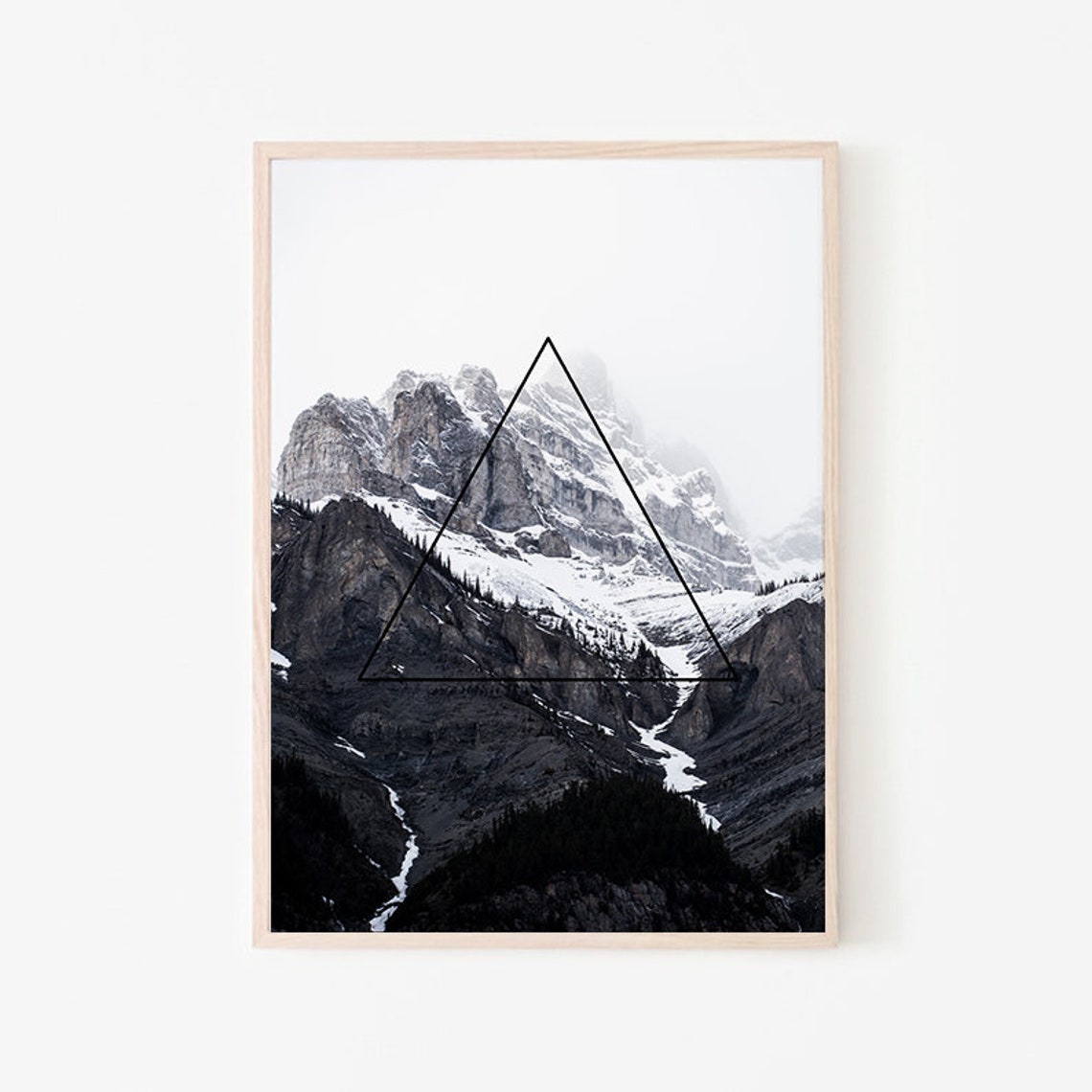 Mountain print Mountain wall art prints Landscape print Etsy