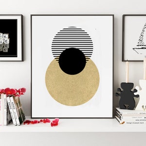 Scandinavian wall art printable, Wall Decor Digital Print, Geometric Wall Art, Downloadable Prints, Modern Home Decor, Wall Art Prints image 5