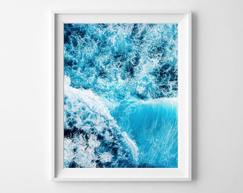 Ocean Waves Art Print: Sea Photography Poster (Digital Download) image 4