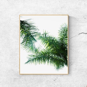 Palm Leaves, Printable Wall Art, Scandinavian Print, Tropical Leaf Print, Digital Download Art, Palm Leaf Print, Tropical Leaves, Palm Print