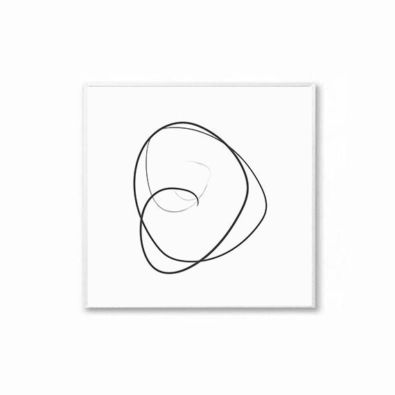 Black and White Minimalist Line Drawing Minimalist Poster | Etsy