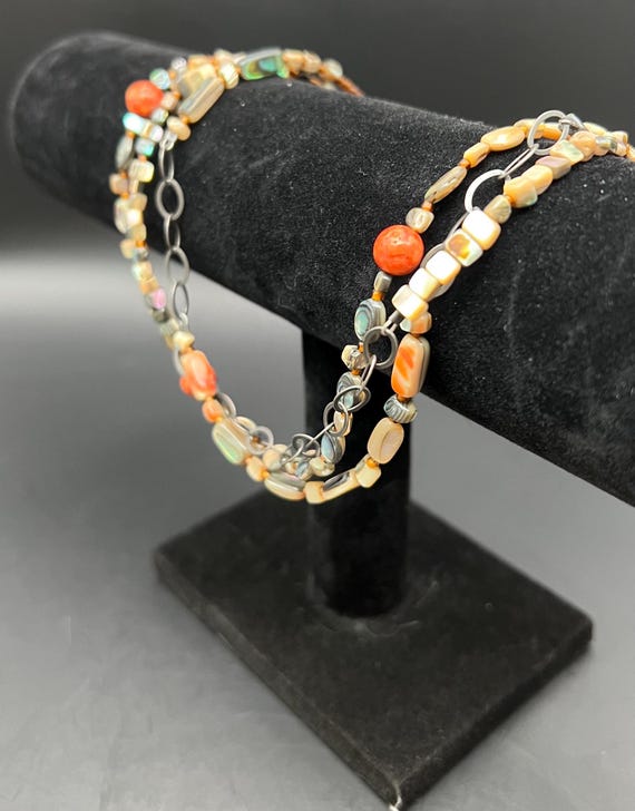 SILPADA FIESTA FUN Two Signed Silver Necklace Aba… - image 9