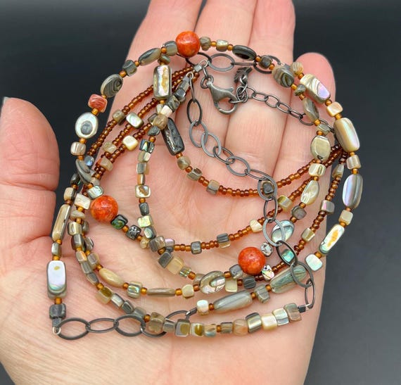 SILPADA FIESTA FUN Two Signed Silver Necklace Aba… - image 2