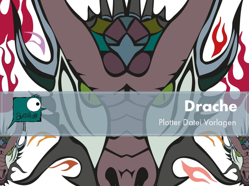 Dragon Fire Colourful Plotter File