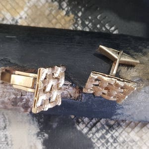 Vintage 14K Gold Cufflinks image 3