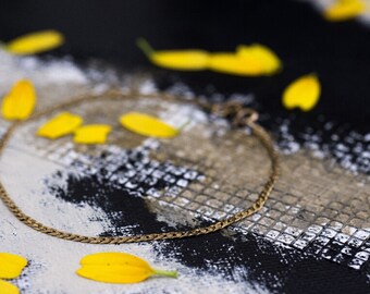 Delicate 10K Gold Chain Bracelet
