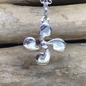 Silver Lauburu Basque Cross Pendant Necklace IZS120