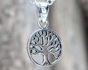 Silver Tree of Life Pendant Necklace
