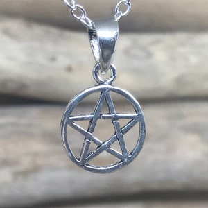 Pentagram Necklace, Pentacle Necklace, Pentagram Pendant, Wiccan, Spiritual Jewelry, Pentacle Pendant, CRS110