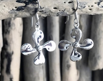 Orecchini croce basca Lauburu in argento - Gioielli