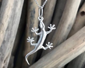 Lizard Necklace, Gecko Necklace, Reptile Necklace, Iguana Necklace, Salamander Pendant Necklace, Lizard Pendant Necklace,Gift for her CLT085