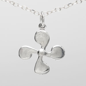 925 Sterling Silver Lauburu Pendant Necklace 18mm HDR140