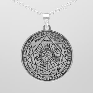 925 Silver Real Seven Powerful Archangels Seal CLT088