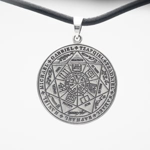 925er Silber Echte Sieben Mächtige Erzengel Siegel TNA122