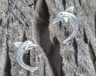 Namana Orecchini Delfino In Argento 925 Placcato Oro - Gioiello A Bottone Per Donna E Ragazza, Confezione Regalo - 3