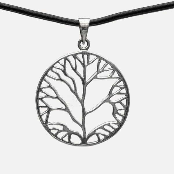 Collier arbre de vie en argent sterling, pendentif arbre de vie en argent, arbre de vie en argent sterling, arbre de vie en argent HDR098