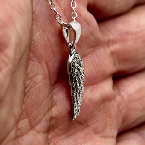 Änglavingar-hänge i sterlingsilver: Halsband med skyddsängelberlock bild 4