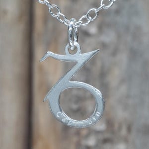 Capricorn Zodiac Symbol Pendant Necklace | Sterling Silver Horoscope Jewelry | Astrology Charm Gift | Minimalist Capricorn Sign |  TNA160