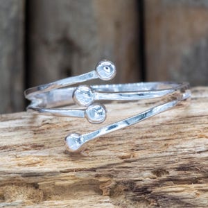 Adjustable Sterling Silver Ring: Modern Minimalist Statement Jewelry