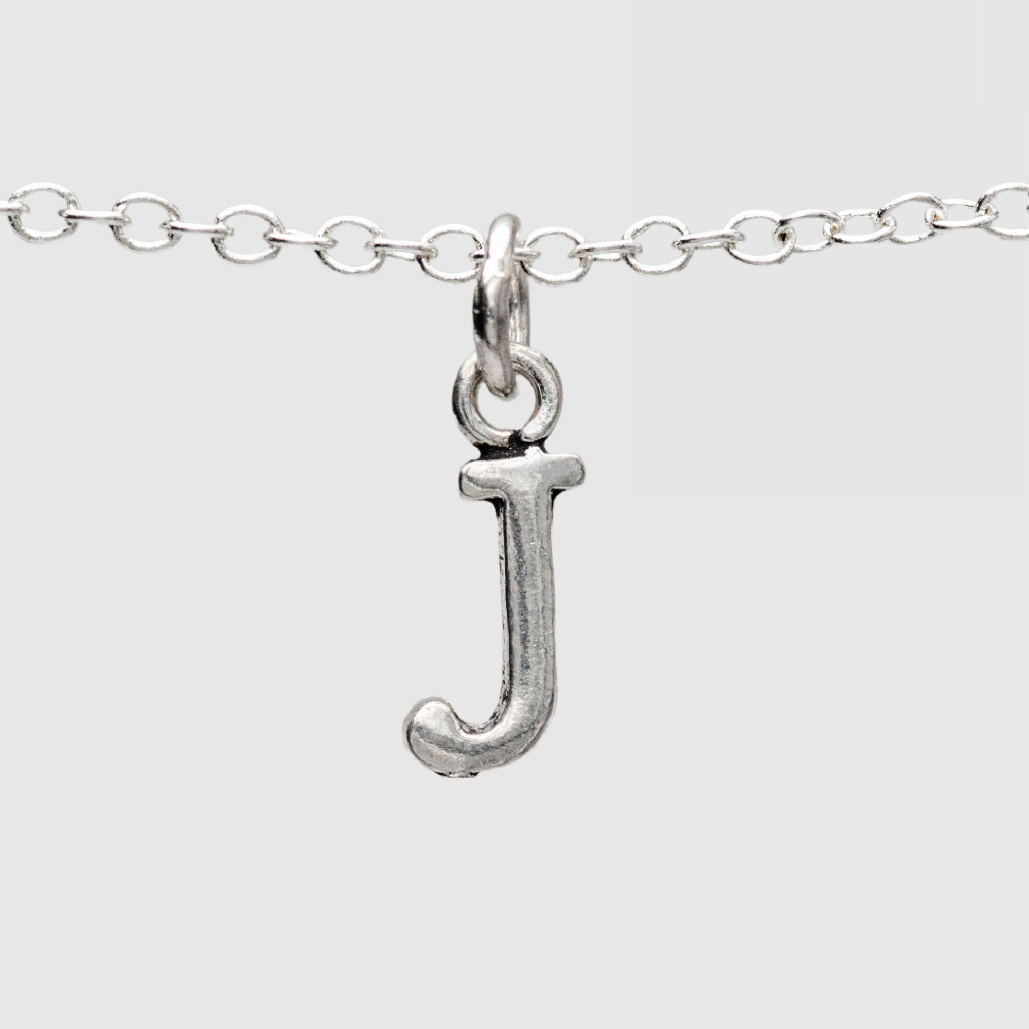 Silver Necklace With J Initial 2024 | www.freshwaternews.com