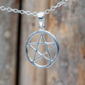 Pentagram Necklace, Pentacle Necklace, Pentagram Pendant, Wiccan, Spiritual Jewelry, Pentacle Pendant, BFV170