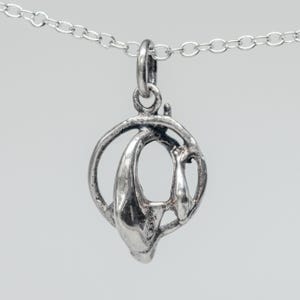 Sterling Silver Dolphins Pendant Necklace - Unique Ocean-Inspired Jewelry with Chain – Ocean Lover's Charm HGP088