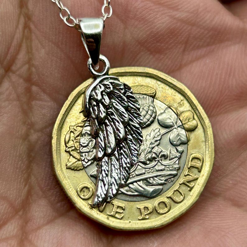 Änglavingar-hänge i sterlingsilver: Halsband med skyddsängelberlock bild 7