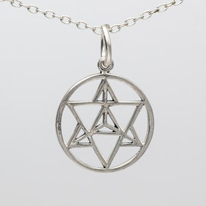 Sterling Silver Metatron’s Cube Pendant Necklace | Sacred Geometry Jewelry | Spiritual Symbol Charm | Handmade Silver Pendant | EVM104