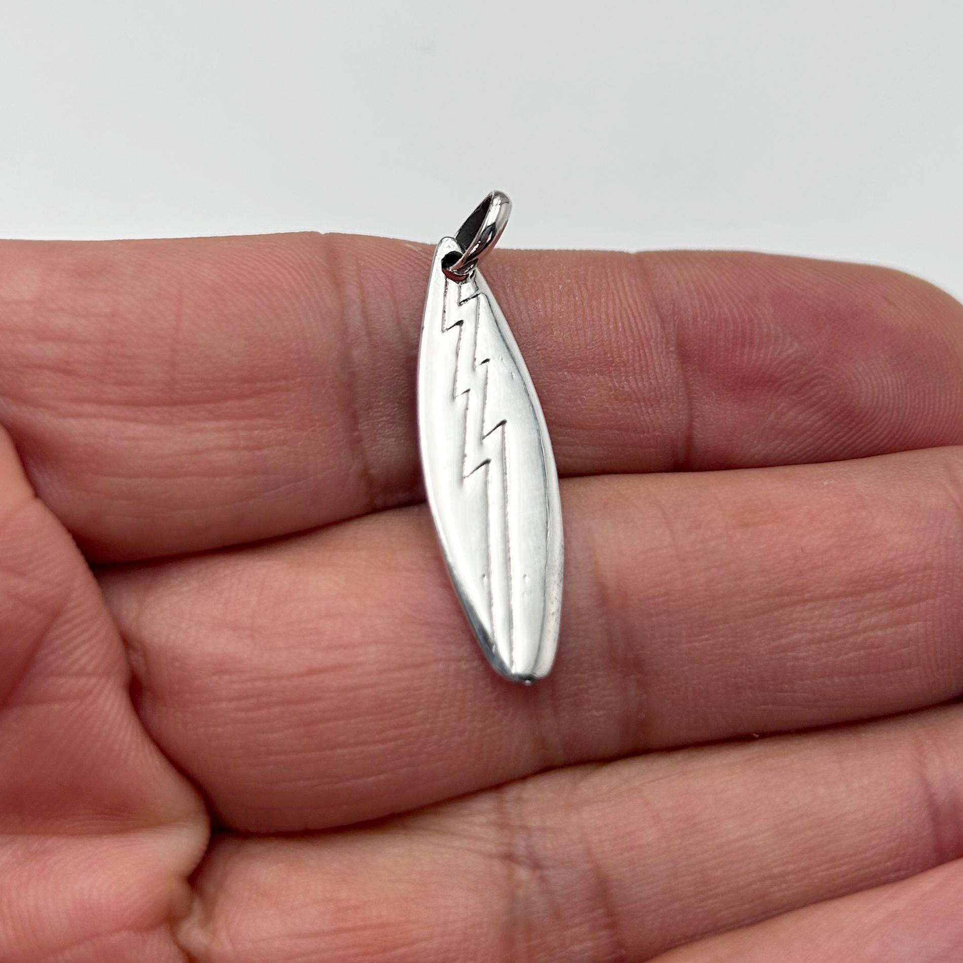 Surfboard Necklace, Surf Pendant Necklace, Surfboard Pendant
