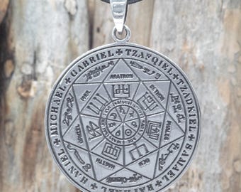 925 Silver Real Seven Powerful Archangels Seal