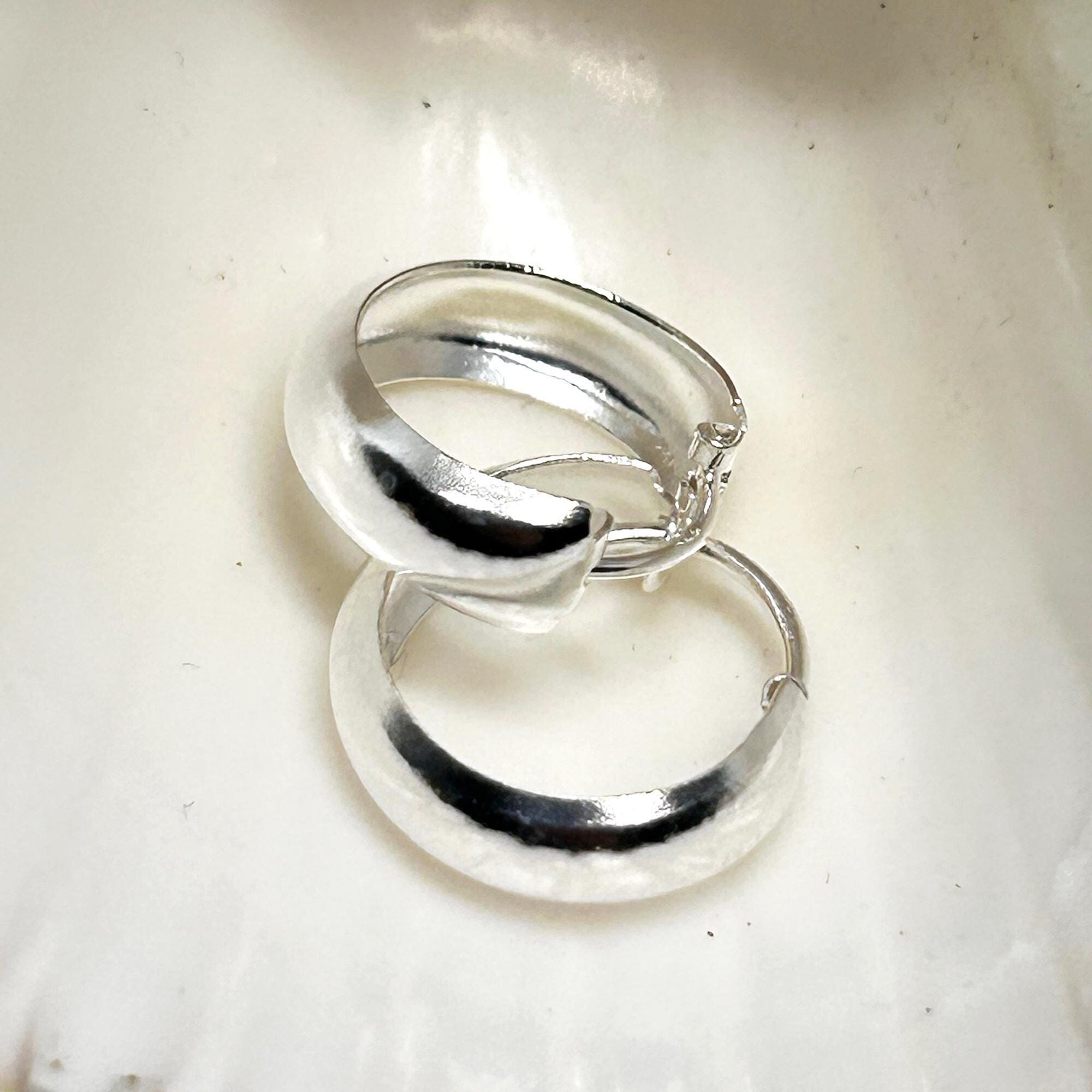 SILVER925 WIDE HOOP EARRINGS/シルバー/ピアス SILVER925 WIDE HOOP EARRINGS /シルバー/ピアス/イヤリング