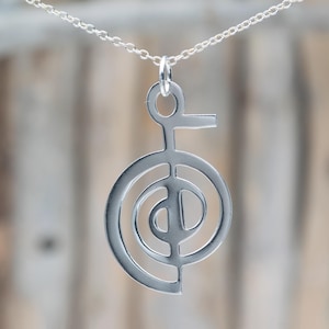 Silver Choku Rei Pendant Necklace with Chain HGP124