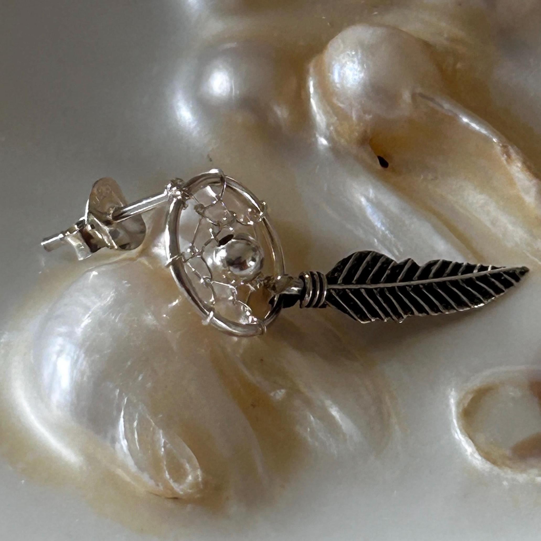 Orecchini Acchiappasogni In Argento Sterling, Piume - Foto 6