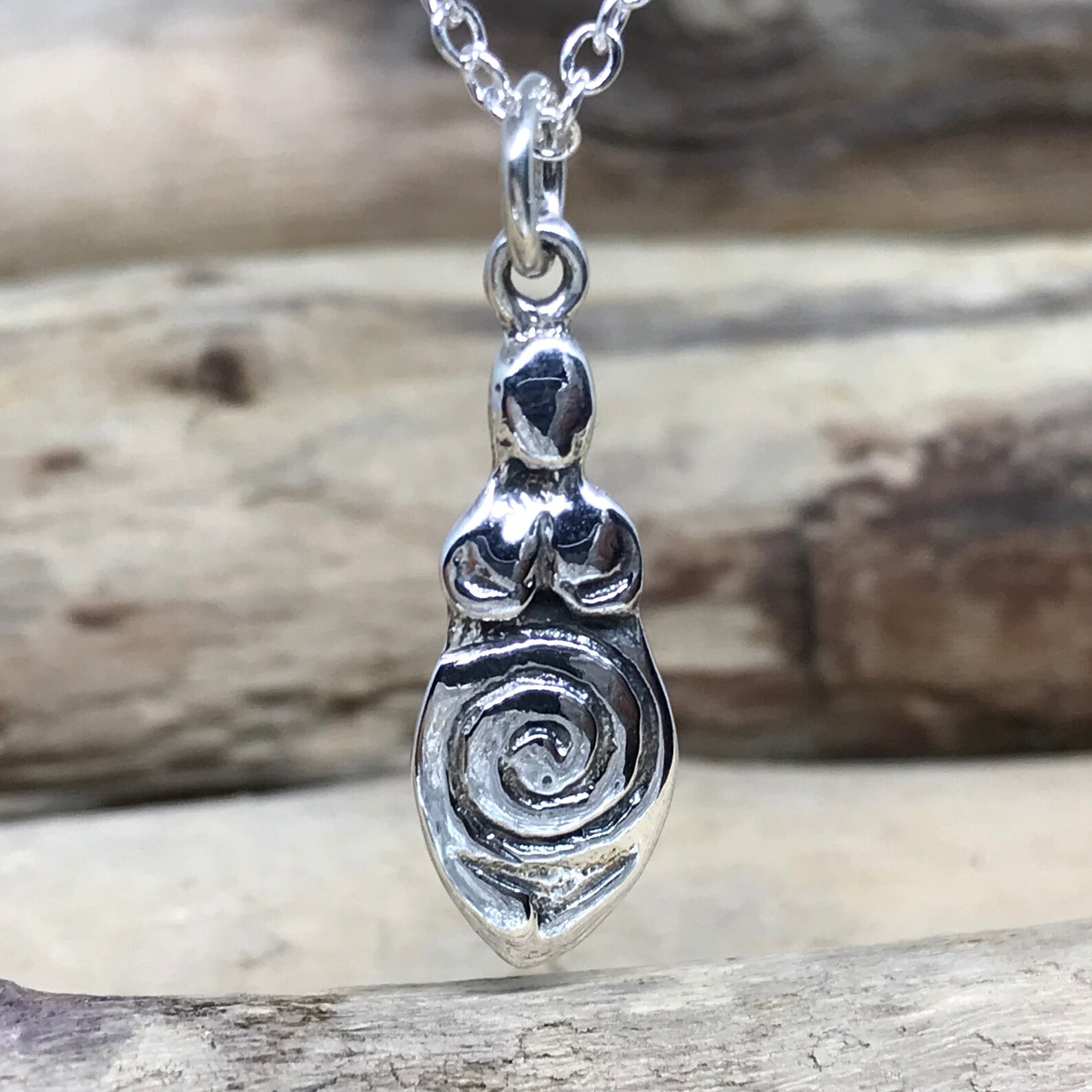 Silver Goddess Pendant Silver Goddess Necklace Goddess of Etsy